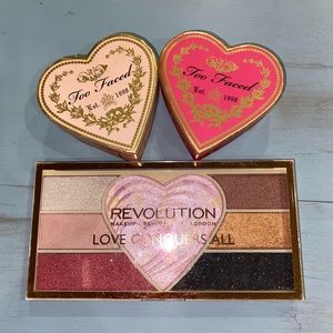 Revolution and too faced makeup
